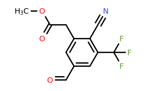 1805644-10-3 | Methyl 2-cyano-5-formyl-3-(trifluoromethyl)phenylacetate