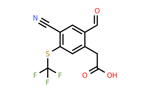 1805644-35-2 | 4-Cyano-2-formyl-5-(trifluoromethylthio)phenylacetic acid