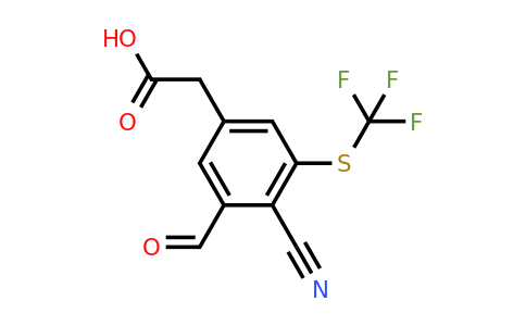 1805644-41-0 | 4-Cyano-3-formyl-5-(trifluoromethylthio)phenylacetic acid