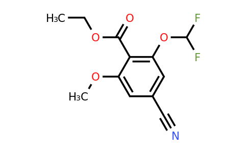 Ethyl 4-cyano-2-difluoromethoxy-6-methoxybenzoate