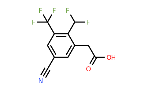 1805644-62-5 | 5-Cyano-2-difluoromethyl-3-(trifluoromethyl)phenylacetic acid