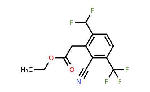 1805644-70-5 | Ethyl 2-cyano-6-difluoromethyl-3-(trifluoromethyl)phenylacetate