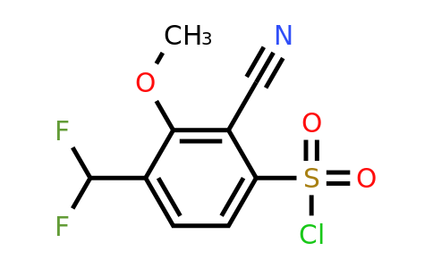 1805645-27-5 | 2-Cyano-4-difluoromethyl-3-methoxybenzenesulfonylchloride