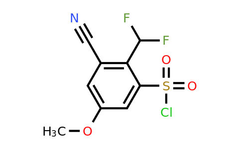 1805645-32-2 | 3-Cyano-2-difluoromethyl-5-methoxybenzenesulfonylchloride