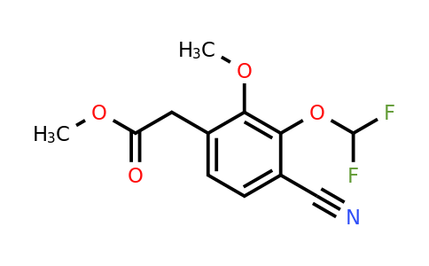 1805645-45-7 | Methyl 4-cyano-3-difluoromethoxy-2-methoxyphenylacetate