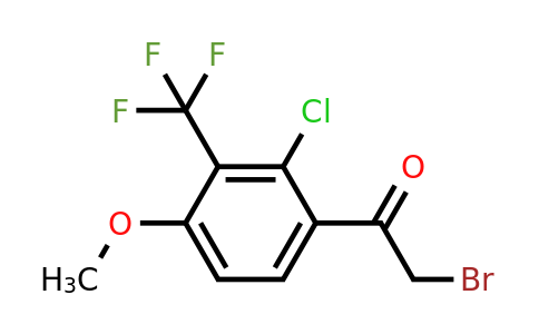 1805645-78-6 | 2'-Chloro-4'-methoxy-3'-(trifluoromethyl)phenacyl bromide