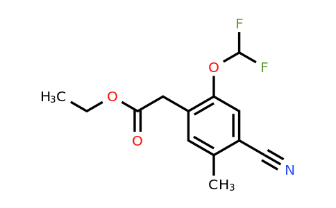 1805646-12-1 | Ethyl 4-cyano-2-difluoromethoxy-5-methylphenylacetate