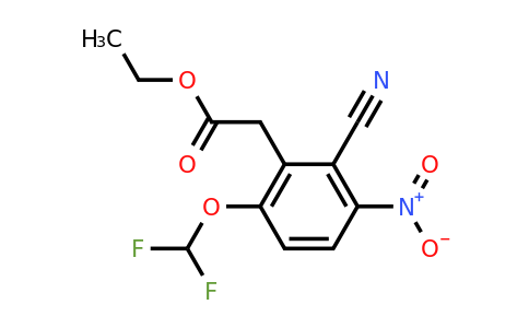1805646-51-8 | Ethyl 2-cyano-6-difluoromethoxy-3-nitrophenylacetate
