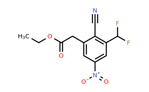 1805646-53-0 | Ethyl 2-cyano-3-difluoromethyl-5-nitrophenylacetate
