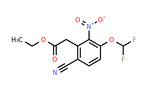 1805646-73-4 | Ethyl 6-cyano-3-difluoromethoxy-2-nitrophenylacetate