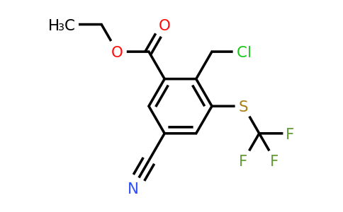 Ethyl 2-chloromethyl-5-cyano-3-(trifluoromethylthio)benzoate