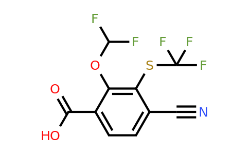 1805648-41-2 | 4-Cyano-2-difluoromethoxy-3-(trifluoromethylthio)benzoic acid