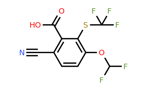 1805648-45-6 | 6-Cyano-3-difluoromethoxy-2-(trifluoromethylthio)benzoic acid