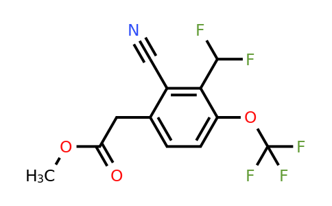 1805650-32-1 | Methyl 2-cyano-3-difluoromethyl-4-(trifluoromethoxy)phenylacetate
