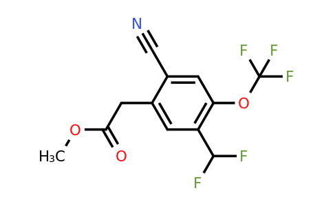 1805650-43-4 | Methyl 2-cyano-5-difluoromethyl-4-(trifluoromethoxy)phenylacetate