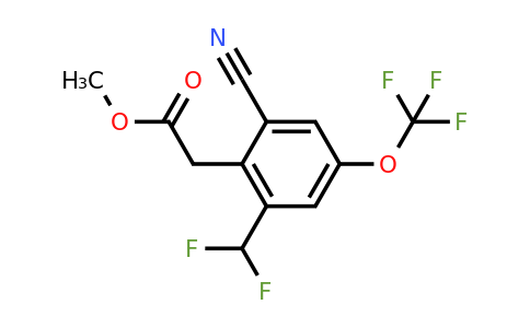 1805650-48-9 | Methyl 2-cyano-6-difluoromethyl-4-(trifluoromethoxy)phenylacetate