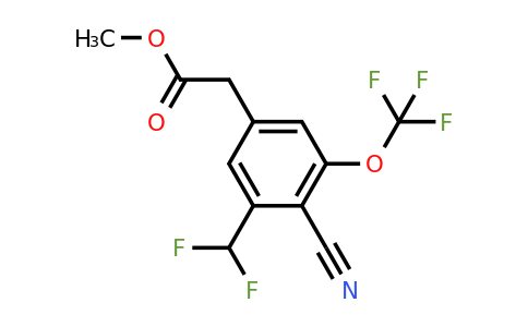 1805650-72-9 | Methyl 4-cyano-3-difluoromethyl-5-(trifluoromethoxy)phenylacetate