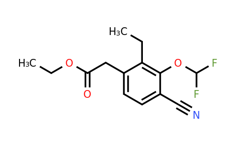 1805651-15-3 | Ethyl 4-cyano-3-difluoromethoxy-2-ethylphenylacetate