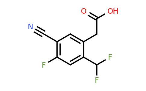 1805651-59-5 | 5-Cyano-2-difluoromethyl-4-fluorophenylacetic acid