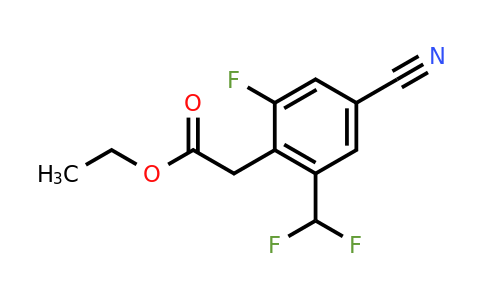 1805651-90-4 | Ethyl 4-cyano-2-difluoromethyl-6-fluorophenylacetate