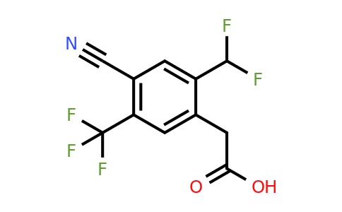 1805652-76-9 | 4-Cyano-2-difluoromethyl-5-(trifluoromethyl)phenylacetic acid