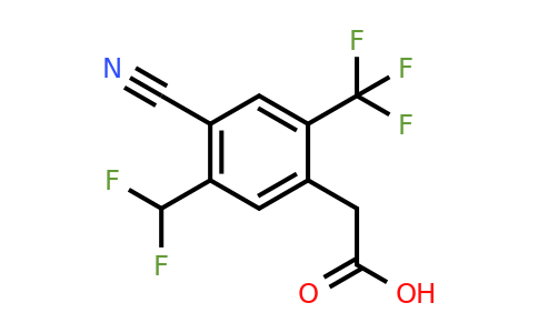 1805652-93-0 | 4-Cyano-5-difluoromethyl-2-(trifluoromethyl)phenylacetic acid
