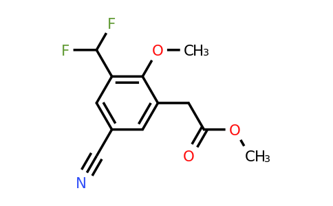 1805652-97-4 | Methyl 5-cyano-3-difluoromethyl-2-methoxyphenylacetate