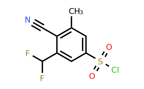 1805653-16-0 | 4-Cyano-3-difluoromethyl-5-methylbenzenesulfonyl chloride