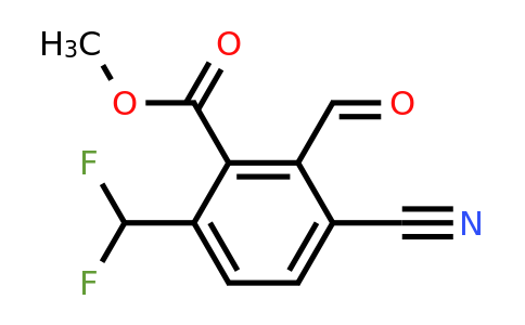 1805653-19-3 | Methyl 3-cyano-6-difluoromethyl-2-formylbenzoate