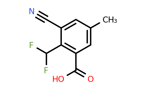 1805653-22-8 | 3-Cyano-2-difluoromethyl-5-methylbenzoic acid