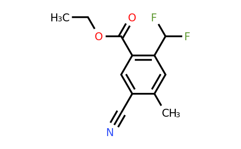 1805653-48-8 | Ethyl 5-cyano-2-difluoromethyl-4-methylbenzoate