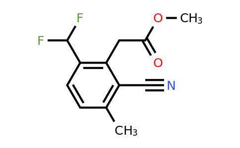 1805653-66-0 | Methyl 2-cyano-6-difluoromethyl-3-methylphenylacetate
