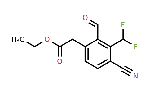1805653-70-6 | Ethyl 4-cyano-3-difluoromethyl-2-formylphenylacetate