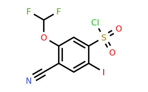 1805654-02-7 | 4-Cyano-5-difluoromethoxy-2-iodobenzenesulfonylchloride
