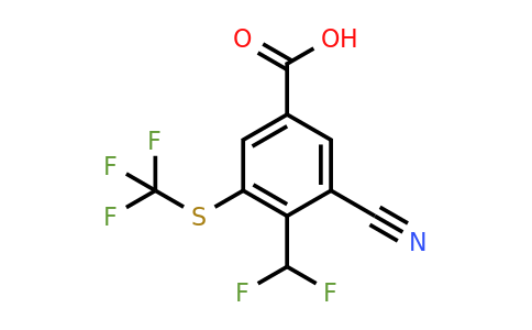 1805654-24-3 | 3-Cyano-4-difluoromethyl-5-(trifluoromethylthio)benzoic acid