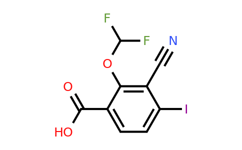 1805654-29-8 | 3-Cyano-2-difluoromethoxy-4-iodobenzoic acid