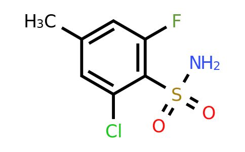 1805654-50-5 | 2-Chloro-6-fluoro-4-methylbenzenesulfonamide