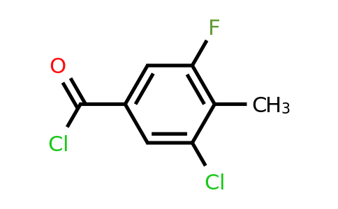 1805655-14-4 | 3-Chloro-5-fluoro-4-methylbenzoyl chloride