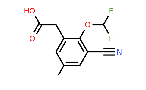 1805655-37-1 | 3-Cyano-2-difluoromethoxy-5-iodophenylacetic acid