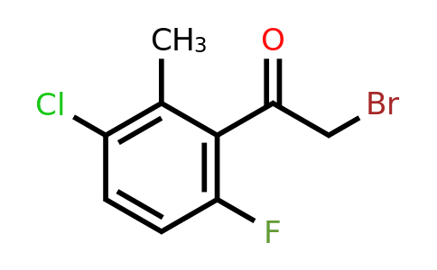 1805655-57-5 | 3'-Chloro-6'-fluoro-2'-methylphenacyl bromide