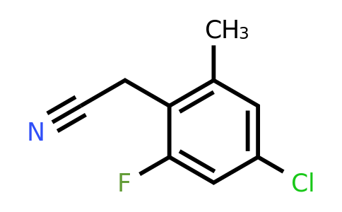 1805655-92-8 | 4-Chloro-2-fluoro-6-methylphenylacetonitrile