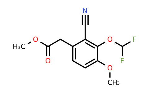 1805656-87-4 | Methyl 2-cyano-3-difluoromethoxy-4-methoxyphenylacetate