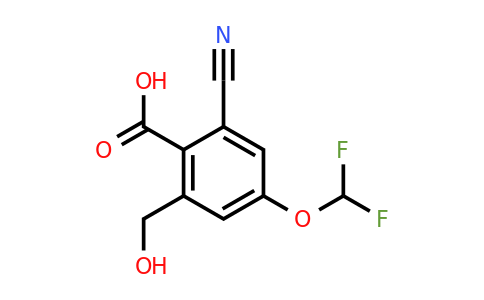 1805657-01-5 | 2-Cyano-4-difluoromethoxy-6-(hydroxymethyl)benzoic acid