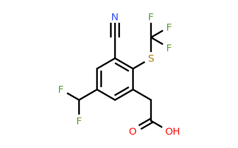 1805657-04-8 | 3-Cyano-5-difluoromethyl-2-(trifluoromethylthio)phenylacetic acid