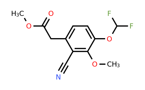 1805657-05-9 | Methyl 2-cyano-4-difluoromethoxy-3-methoxyphenylacetate
