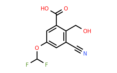 1805657-09-3 | 3-Cyano-5-difluoromethoxy-2-(hydroxymethyl)benzoic acid
