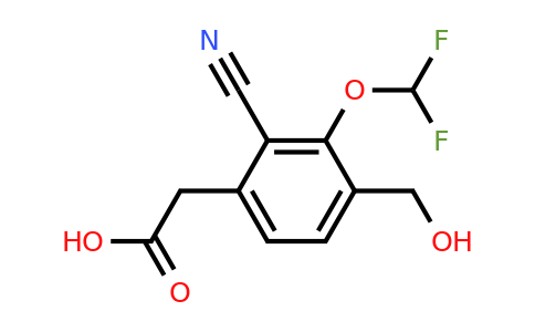 1805657-72-0 | 2-Cyano-3-difluoromethoxy-4-(hydroxymethyl)phenylacetic acid