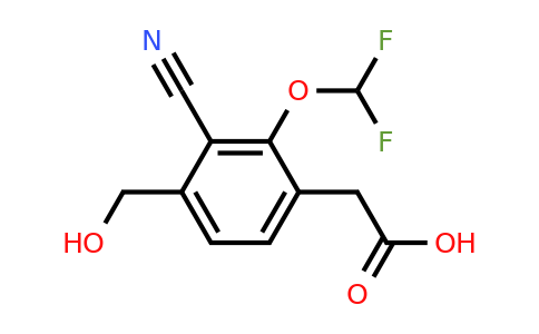 1805657-88-8 | 3-Cyano-2-difluoromethoxy-4-(hydroxymethyl)phenylacetic acid