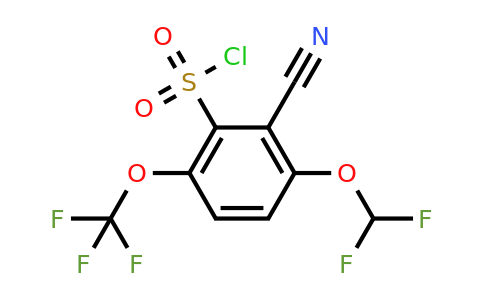 1805657-90-2 | 2-Cyano-3-difluoromethoxy-6-(trifluoromethoxy)benzenesulfonylchloride