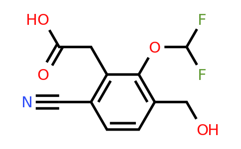 1805658-09-6 | 6-Cyano-2-difluoromethoxy-3-(hydroxymethyl)phenylacetic acid